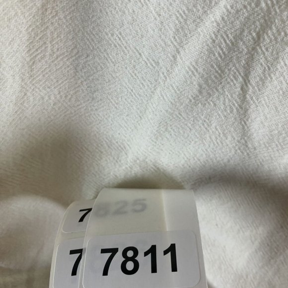 Soft Surroundings Pants Women's Medium Ivory Cotton Pull On Wide Leg 7811 - Picture 9 of 9